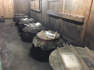 old aging pots at Hayashi